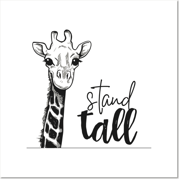 Stand Tall Giraffe Wall Art by MiniMoosePrints